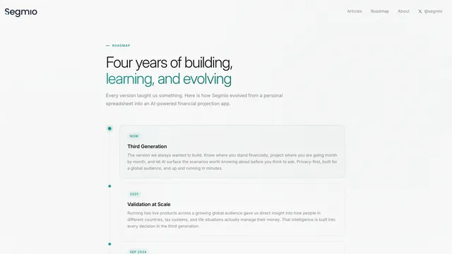 Building Segmio: From Personal Spreadsheets to AI-Powered Financial Projections